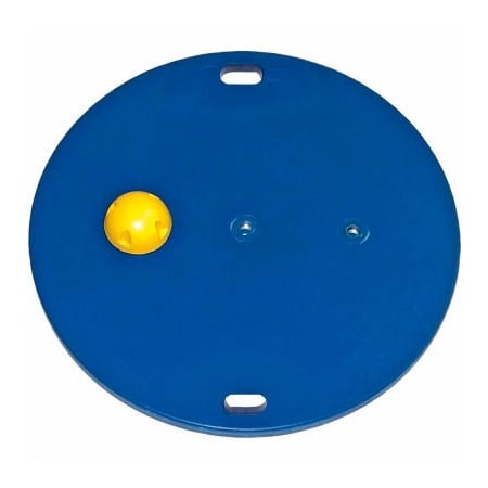 Fabrication Enterprises CanDo 16" Circular Wobble/Rocker Board, 1"H, Yellow 44105